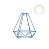 LEDSone Modern Geometric Diamond Pendant Lamp Ceiling Light Metal Wire