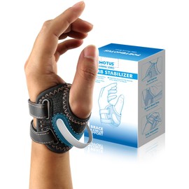 FORTEMOTUS CMC Thumb Brace Splint, CMC Joint Support for Thumb CMC Joint Pain, Instability, Tendonitis, Lightweight & Adjustable Thumb Support Brace for Men and Women Medium-Left