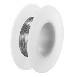 PATIKIL 304 Stainless Steel Wire, 328 Ft 0.15mm 35 Gauge Jewelry Wire Craft Wire Soft Beading Wire for Jewelry Making Bracelets Beading DIY Crafts, Silver