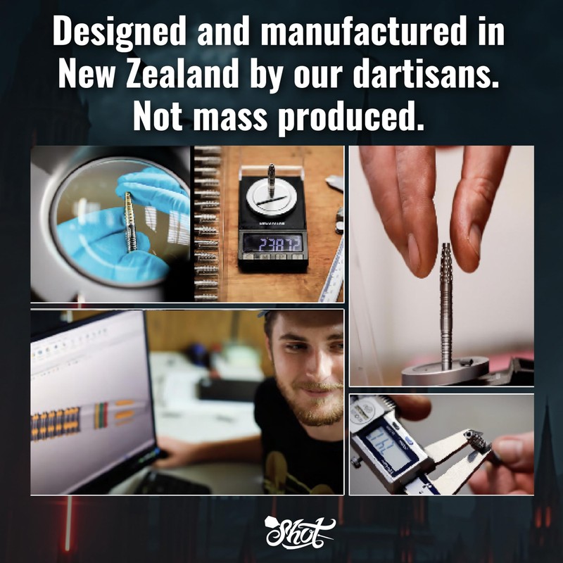 Shot! Future Knights Hachette 90% Steel Darts 24 g