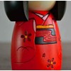 Usaburo Sosaku Kokeshi Doll Osanago Red Color Small Size Made