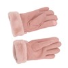 Pink USB Heating Gloves Hand Warmer Touch Screen Design Adjustable