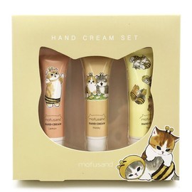 Shobido 682717 Mofusond Hand Cream Set, Set of 3, Bee Nyan, Gift, Mofusando, Twitter Insta, SNS Cat