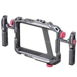 ULANZI - Soporte de video para teléfono inteligente con asa, LINO - Funda de aleación de aluminio para teléfono estabilizador de video con soporte de trípode para videógrafo con zapato fría para