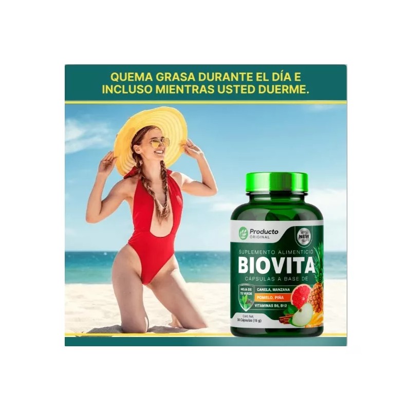Biovita Aceleración Metabolismo Y Disminuir Ansias 30capssfn
