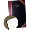 Staples 217679 Black Ledger Book 11-3/4-Inch x 7-5/16-Inch