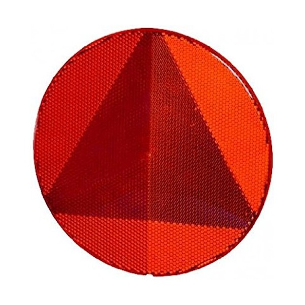 HELLA 8RA 343 220-007 Reflex Reflector - Lens Colour: Red - round - Glued/mounting - for horizontal fastening - Rear - Quantity: 30