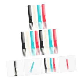 Minkissy 12pcs Double-sided Fade Comb for Hair Styling Smooth Detangle Hair Cutting Tool