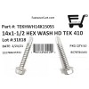 FAS (50) 14x1-1/2 Stainless Steel Hex Washer Head Self Drilling