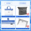 Zhehao 12 Pcs Student Book Pouches with Handle Mesh Zipper