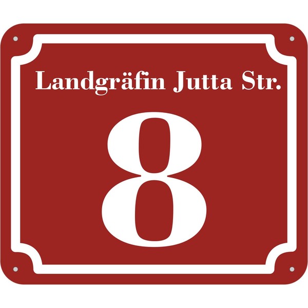 House Number and Street Sign 2 mm Aluminium Composite 20