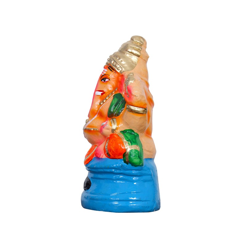 BSD Organics Rangi God Ganesha Ganesh Idol Ganpati Murti Sculpture