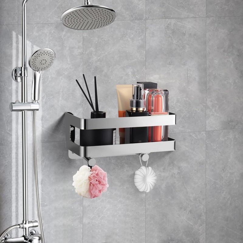 RYing Shower Caddy Stainless Steel Bathroom Organiser, Shower Shelf with