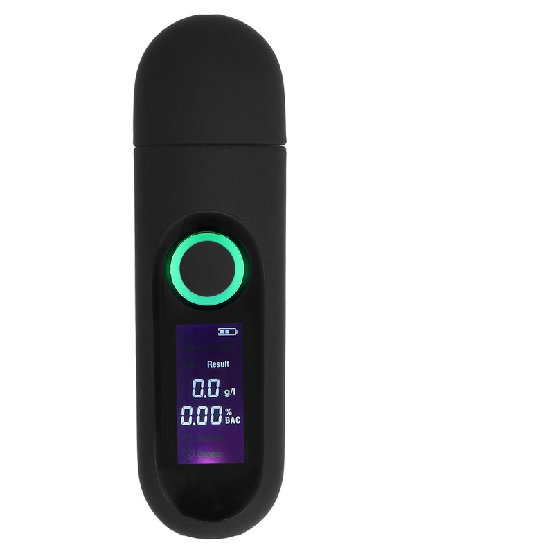 Alcohol Tester LCD 3 Color Display USB Charging Blowing Contactless