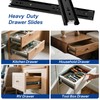 Ubisin Full Extension Ball Bearing Drawer Slides 12 Inch Side