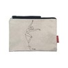 Hello-Bags. Makeup Bag/Wristlet Handbag. Exterior: 100% Cotton. Includes Zipper and