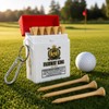 Funny Golf Tee Holder & 3.25" Wood Tees, Golf Gifts