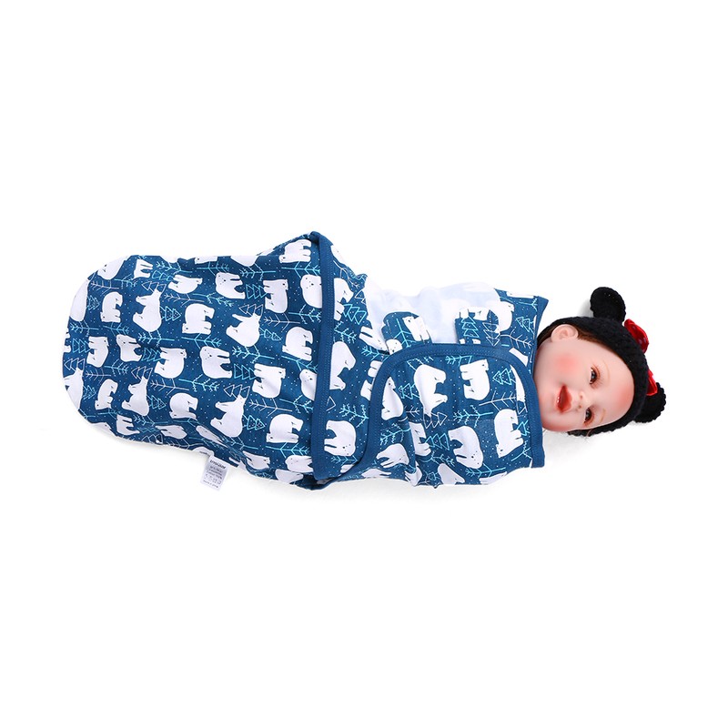 insular Baby Swaddle Wrap Blanket 2 Pack Soft Cotton Cartoon