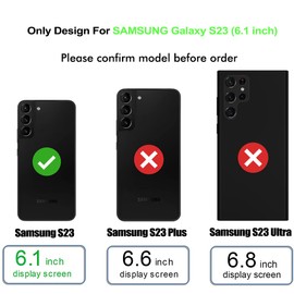 Benbenjeytek for Samsung Galaxy S23 Case 5G 6.1 inch with Card Holder, Slim Dual Layer Heavy Duty Protective Case Hidden Card Slot Wallet Case for Samsung S23 2023 (White)