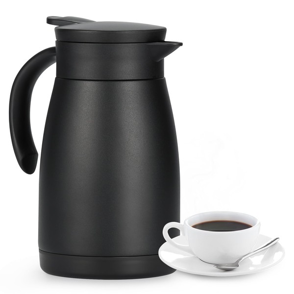 Olerd 25oz Thermal Coffee Carafe with Ceramic Coating, Stainless Steel