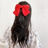 Big Ribbon Barrette, Red