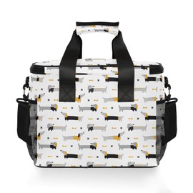 GOODOLD Cute Dogs Dachshunds Lunch Bag for Women Men 15L Insulated Lunch Box Large Leakproof Cooler Bag with Adjustable Shoulder Strap for Adult Work Picnic