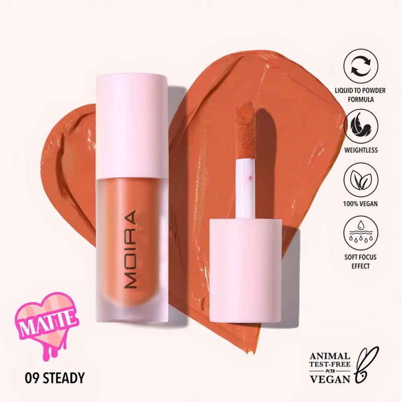 Rubor Moira Cosmetics Love Steady Love Steady Liquid Blush Líquido