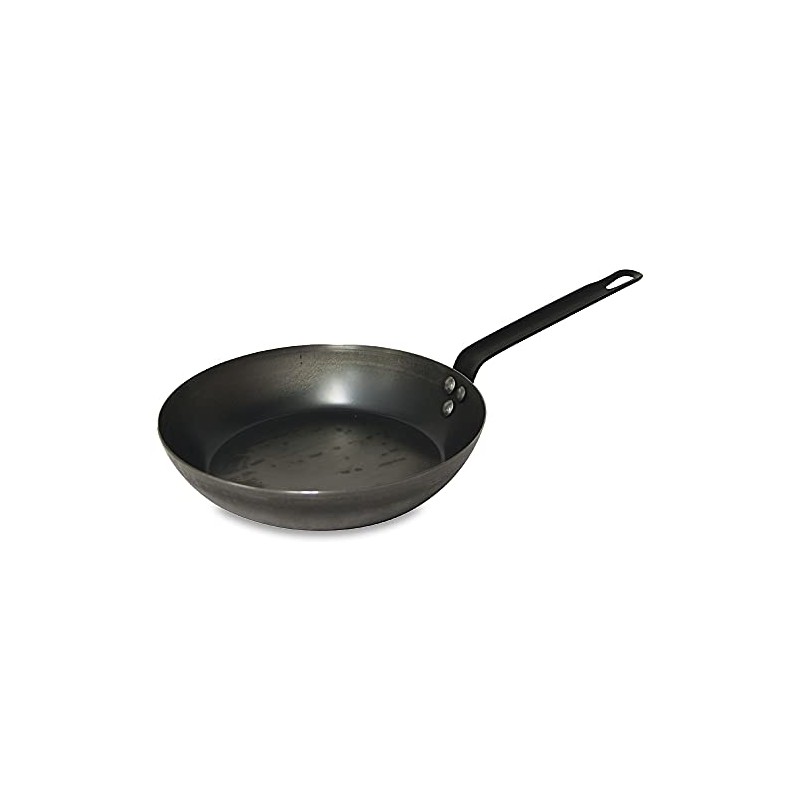 Pyrolux Industry Blue Steel Fry Pan/Skillet, 20 cm, Black