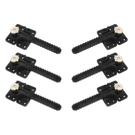 6PCS Sofa Support Connector Brackets - Invisible Interlocking Sofa Connector with Rotate 360 Degree Hardware, Coated Plastic Brackets with 48 Mounting Screws