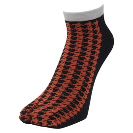 Watonoya Tabi Socks, Men's, 30 Patterns, Short Ankle Socks, Short Tabi Socks, houndstooth