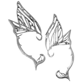 BESPORTBLE 1Pair Butterfly Wing Elf Ear Non Pierced Fairy Earrings for Women Elegant Costume Accessories for Festivals Birthdays and Special Occasions Charming Design