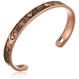 Alex and Ani Love Rafaelian Rose Gold Cuff Bracelet