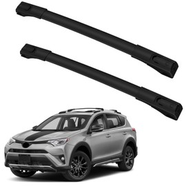 FINDAUTO Cargo Rack Fit for Toyota for RAV4 2013-2018 100LBS Side Rails Crossbars OE Style Top Rail Roof Rack Aero Aluminum Cross Bar Luggage Rack Rail