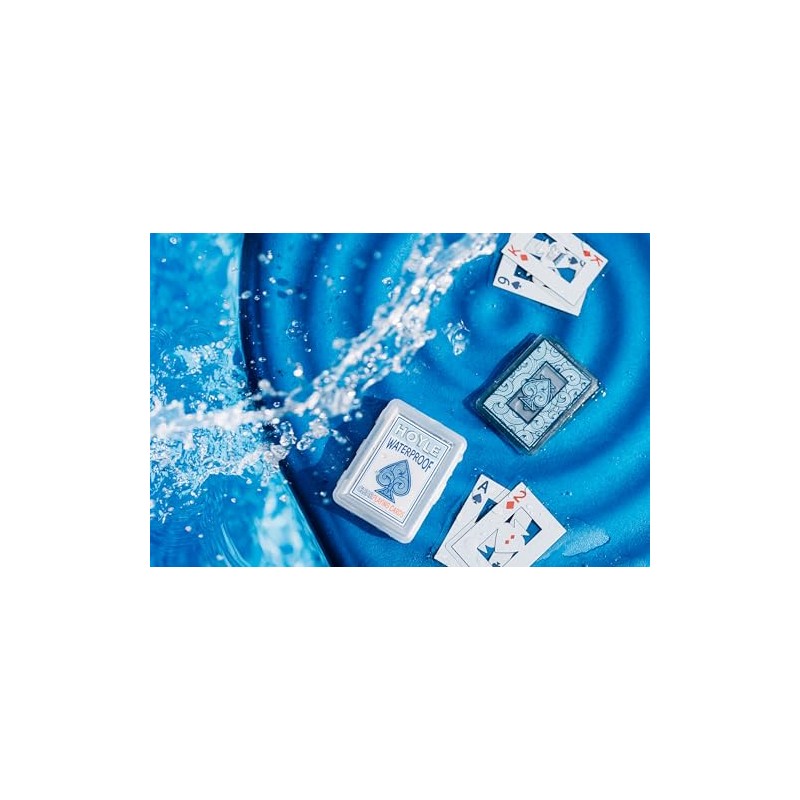 Hoyle Hoyle Waterproof Playing Cards, Clear, 1 Deck