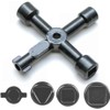 UKDeals Direct® 4 Way Utility Key Multifunction Meter Key, Utility