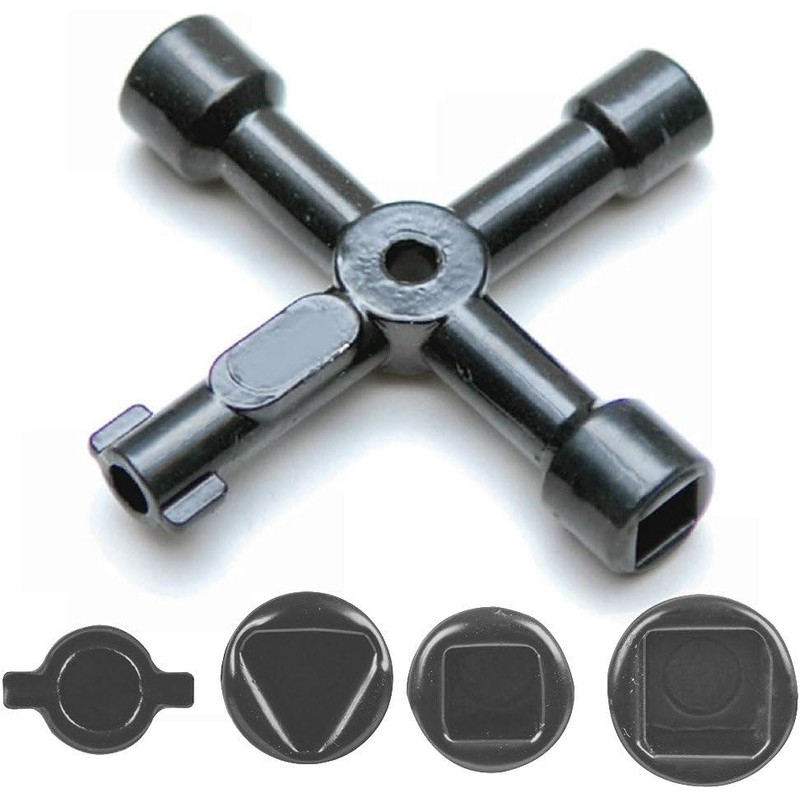 UKDeals Direct® 4 Way Utility Key Multifunction Meter Key, Utility