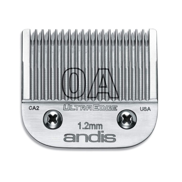 Andis 64210 UltraEdge Carbon Steel Detachable Clipper Blade, Size 0A, 3/64-Inch Cut Length