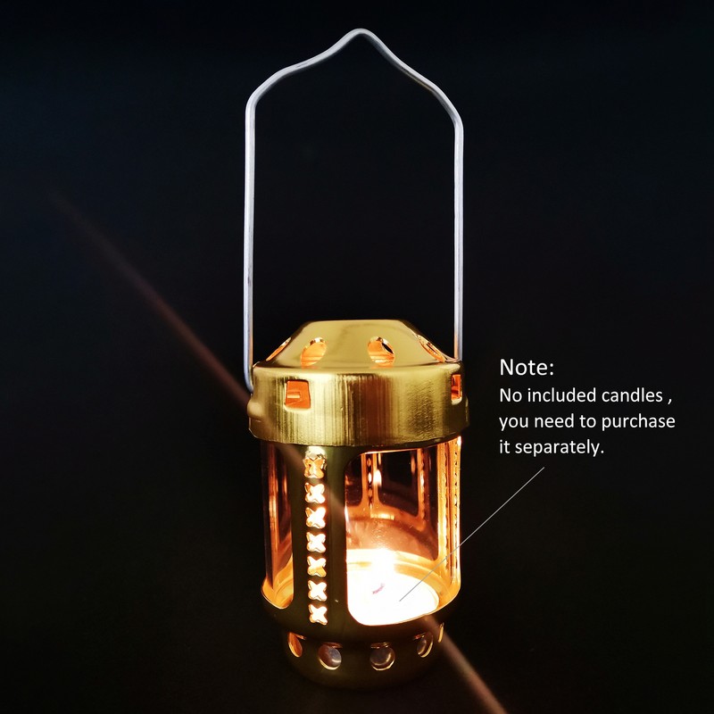 Portable Candle Lantern Night Fishing Hanging Outdoor Camping Aluminium Alloy