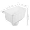 UKCOCO Downpipe Drainage Connection PVC Funnel for Rain Gutter Outdoor