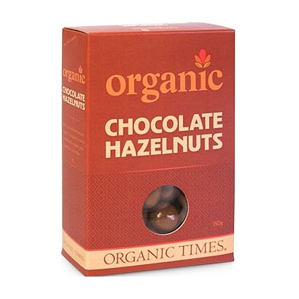 Organic Times Organic Milk Chocolate Hazelnuts 150g