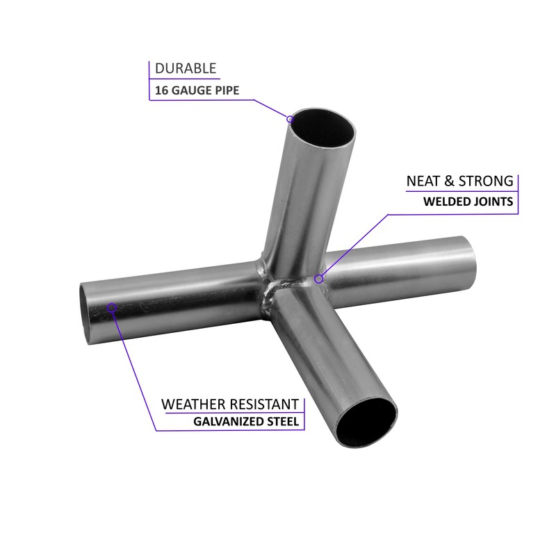 GoodsZone Canopy Fittings Kit 1-3/8" Slant roof Shelter Carport Deck