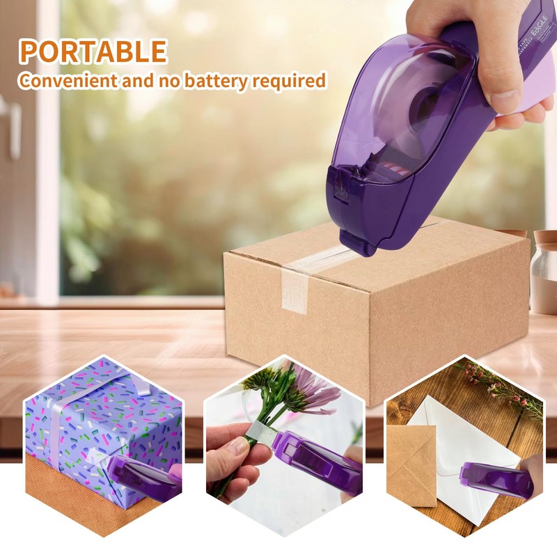 Eagle Automatic Tape Dispenser, Tape Gun, Single Handheld Design, Free