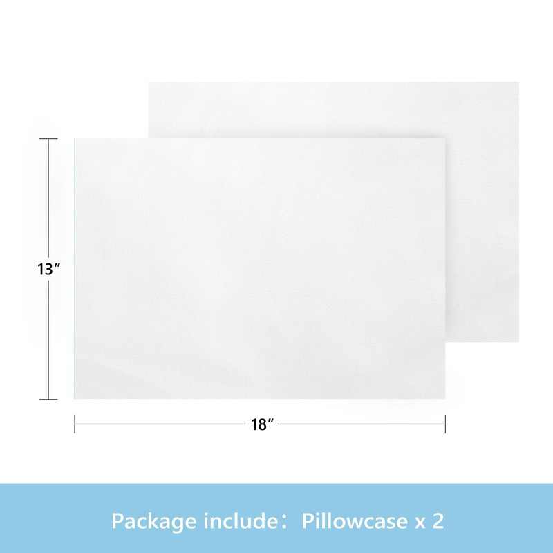 TILLYOU Toddler Pillowcase 2 Pack with Zipper,Silky Soft Microfiber 13"