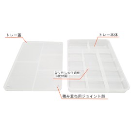 Plamokojoiinkai PMKJ004W Sorting Tray for Plumo, Set of 2, Hobby Tools