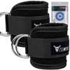 TENINE Foot Straps for Cable Pull, Padded Leg Trainer for