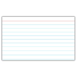 C-Line Index Cards, 3" x 5", White, 100/PK (48807)