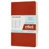 Moleskine Volant Journal, Soft Cover, Pocket (3.5" x 5.5") Ruled/Lined, Coral Orange/Aqua Blue, 80 Pages (Set of 2)