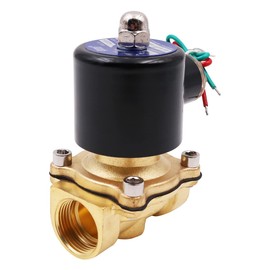 WANGCL Solenoid Valve Water 220V Irrigation Valve Solenoid Valve Normally Closed - DN15 1/2" for for Air Water Oil