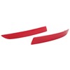 1 Pair Rear Bumper Reflector 63147318556 Red Housing Strong Retroreflection