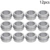 Othmro 12 Pack 0.17oz Round Clear Window Aluminum Cans Tin